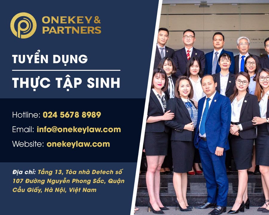 ONEKEY & PARTNERS TUYỂN DỤNG VỊ TRÍ THỰC TẬP SINH 