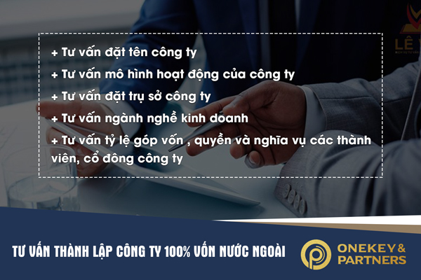 Tư vấn thủ tục thành lập công ty 100% vốn nước ngoài