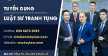 ONEKEY & PARTNERS TUYỂN DỤNG LUẬT SƯ TỐ TỤNG